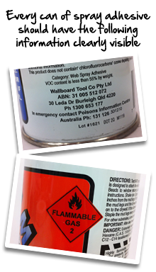 Safety Bulletin – Trim-Tex Spray Adhesive