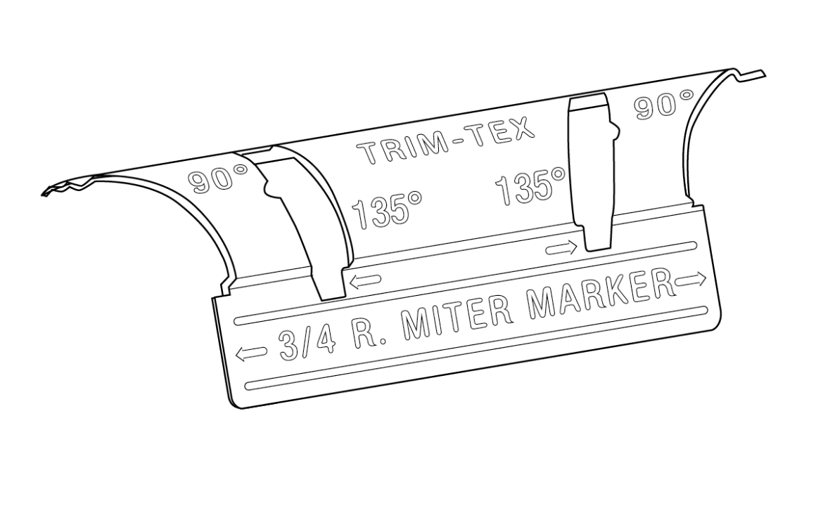 Picture of 19mm Bullnose Mitre Marker Trim-Tex