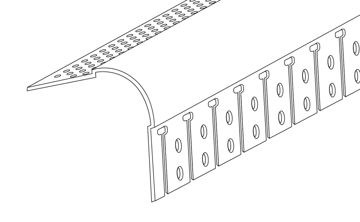 Picture of 19mm Bullnose Archway Corner Bead 3.0m (35pc) Trim-Tex