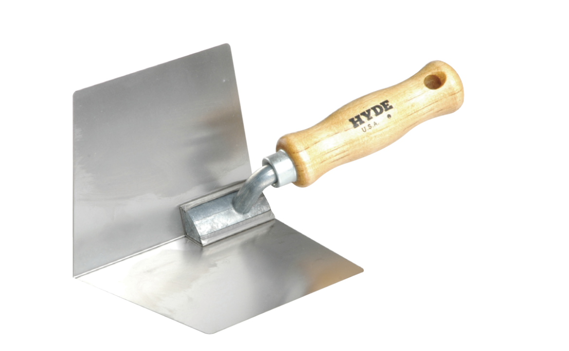 Picture of Hyde Stainless Steel Corner Tool with Wooden Handle