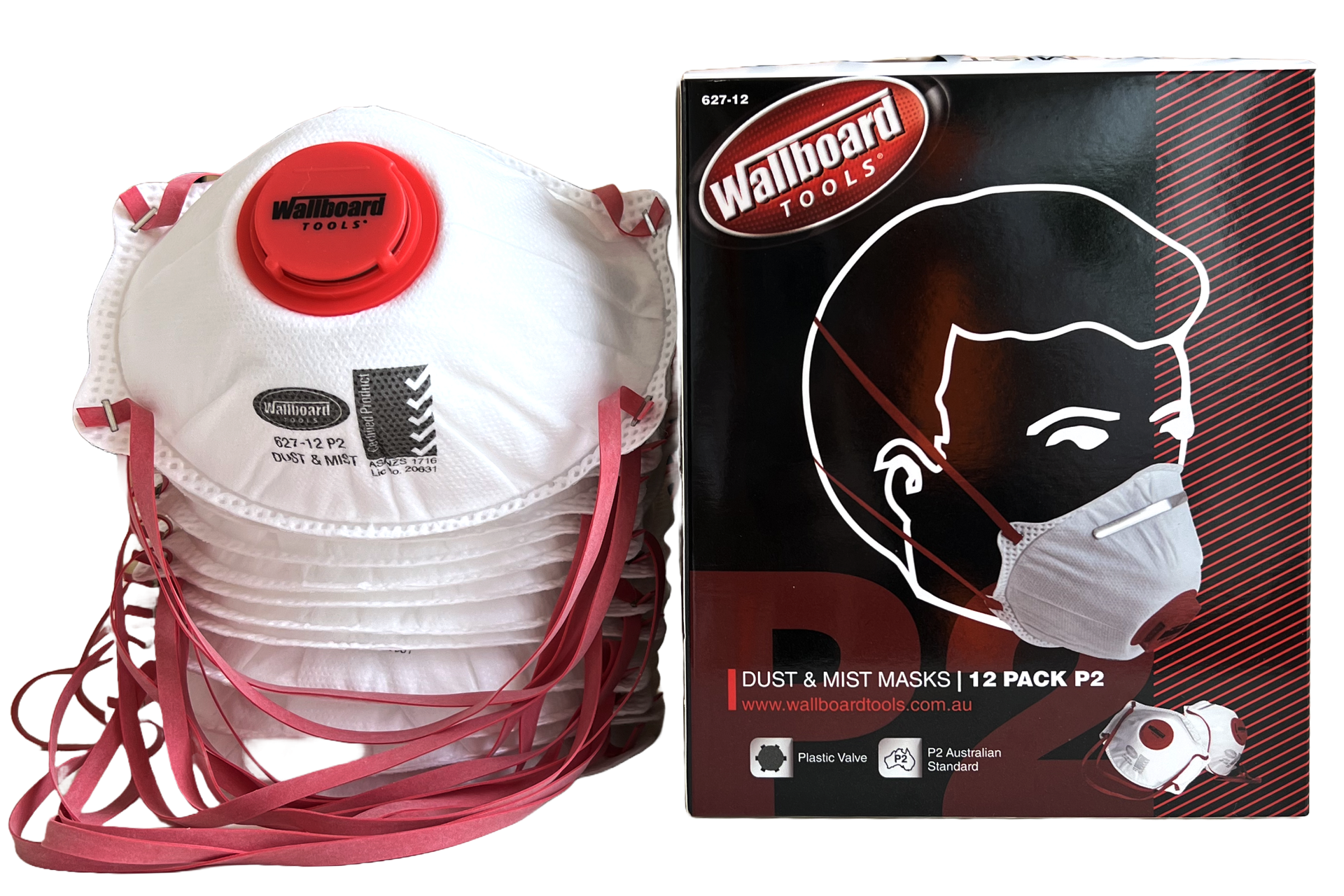 Dust Mask P2 12pkt with valve| Wallboard Tools | Wallboard Tool Company