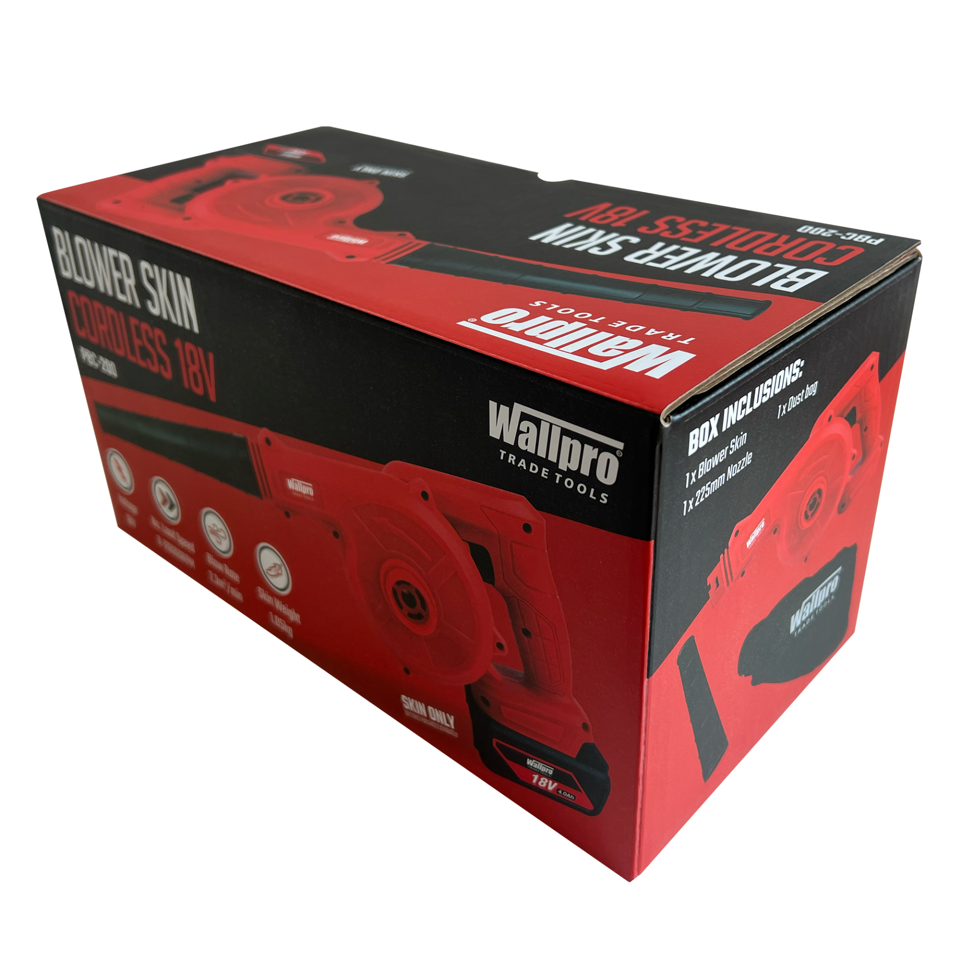 Cordless 18V Blower Skin Wallpro – Lightweight, Efficient Cleanup ...