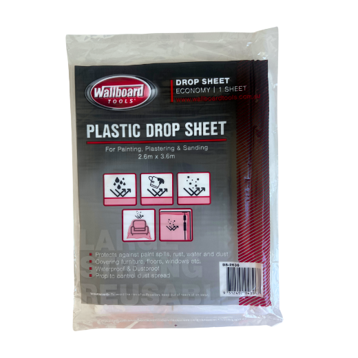 Picture of Drop Sheet Plastic Economy 2.6m x 3.6m WBT