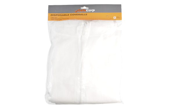Disposable Coveralls White SafeCorp