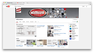 Wallboard Tools on YouTube